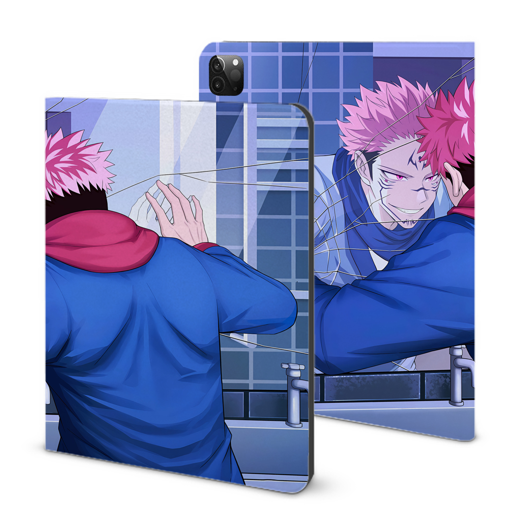 （画像用） 呪術廻戦 Jujutsu Kaisen IPadケース ペンホルダー付き ブックスタイルデザイン